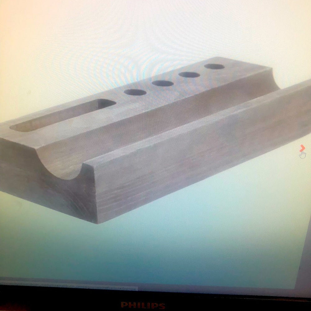 Beautiful wood desk top organizer